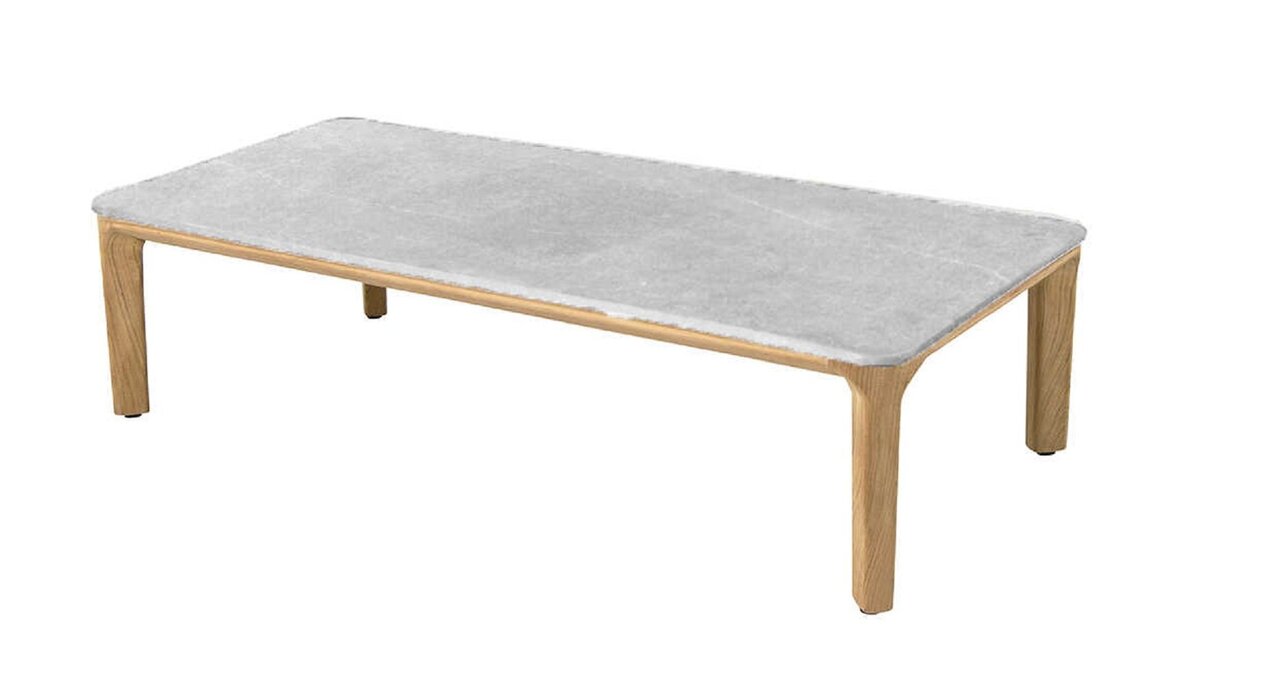 Cane-Line Aspect Coffee Table Base Rectangular (50808)-Fossil Ceramic, Grey