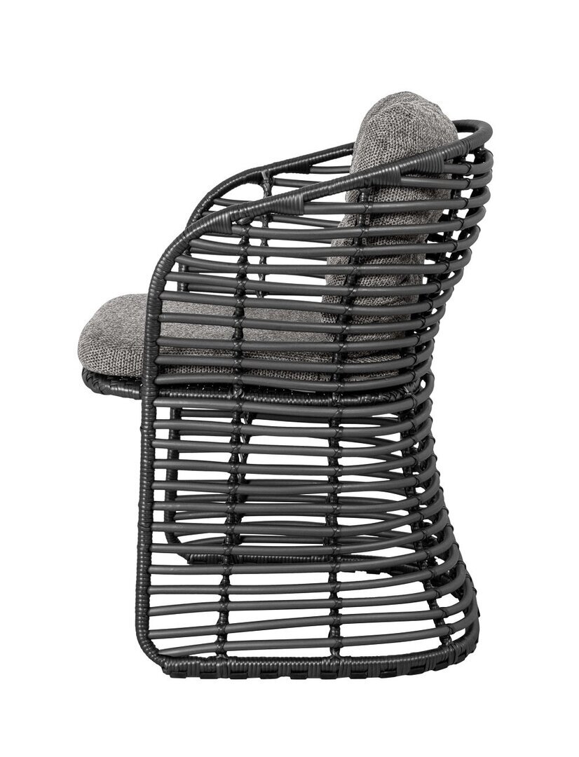 Cane-line Basket chair (54100)-Dark Grey Cane-Line Wove-Graphite