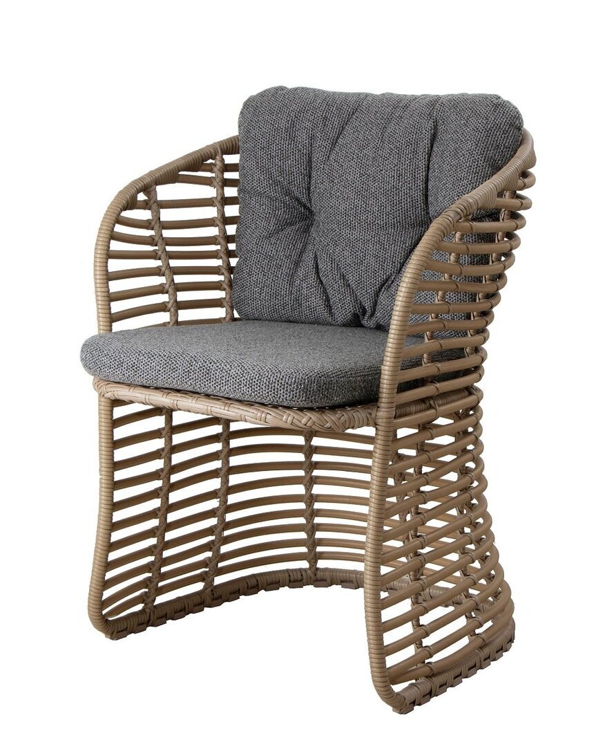 Cane-line Basket chair (54100)-Dark Grey Cane-Line Wove-Natural 