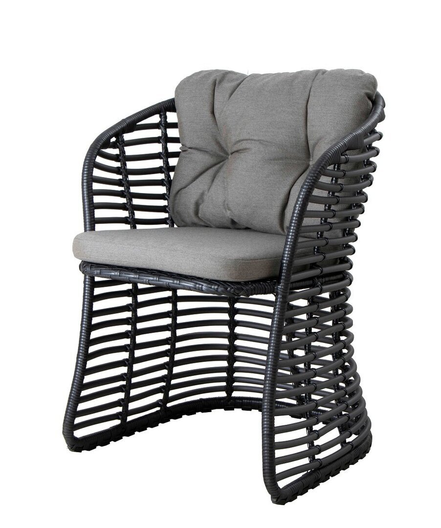 Cane-line Basket chair (54100)-Taupe Cane-Line Natté-Graphite
