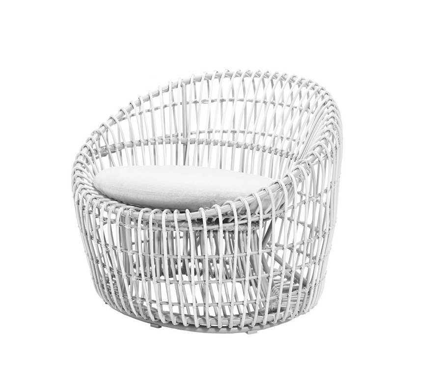 Cane-Line Nest Round Sessel Outdoor (57422) - White