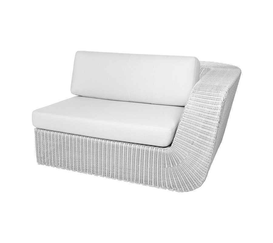Cane-Line Savannah 2-Sitzer Modulsofa Links (5541) - White grey - White