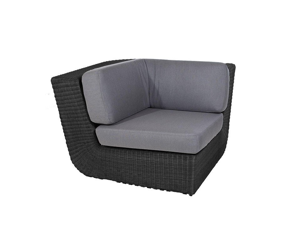 Cane-Line Savannah Eckmodul (5538) - Black - Grey