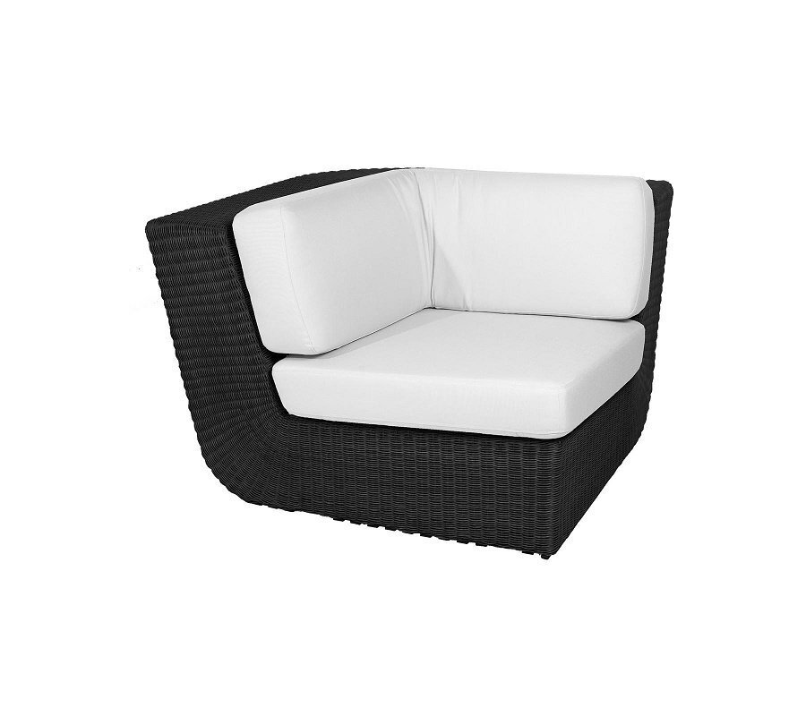 Cane-Line Savannah Eckmodul (5538) - Black - White