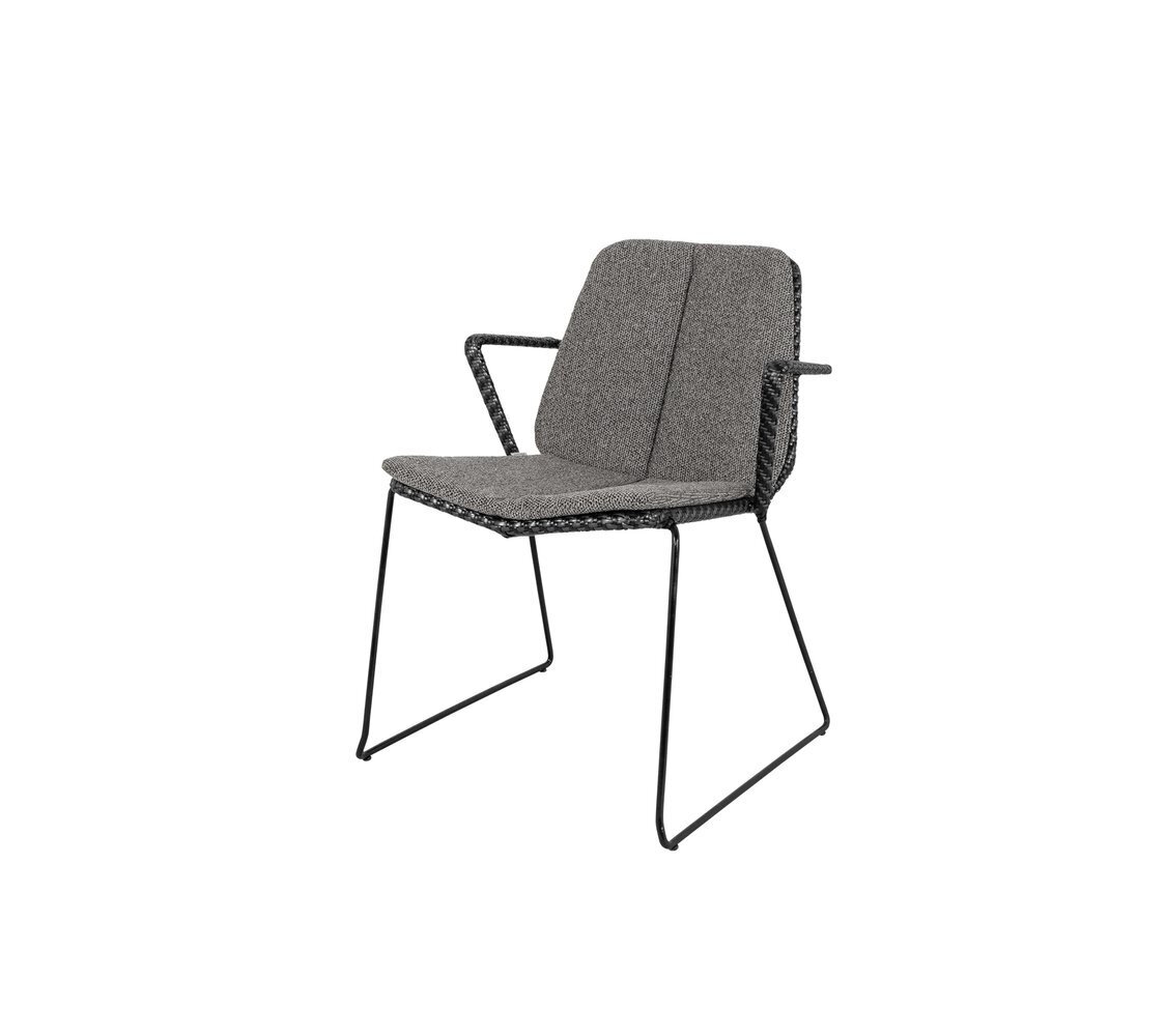 Cane-Line Vision Armchair Stackable (5403)-Dark Grey Wove