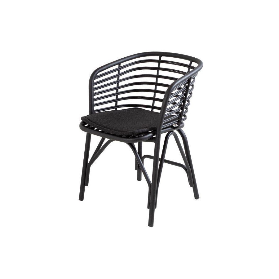 Cane-Line Blend Stuhl Outdoor 57430 - Lava Grey, Aluminium/Cane-line Natté, Black