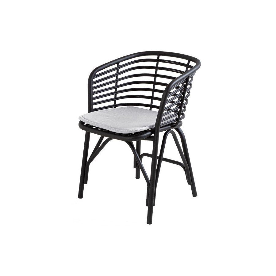 Cane-Line Blend Stuhl Outdoor 57430 - Lava Grey, Aluminium/Cane-line Natté, Light grey