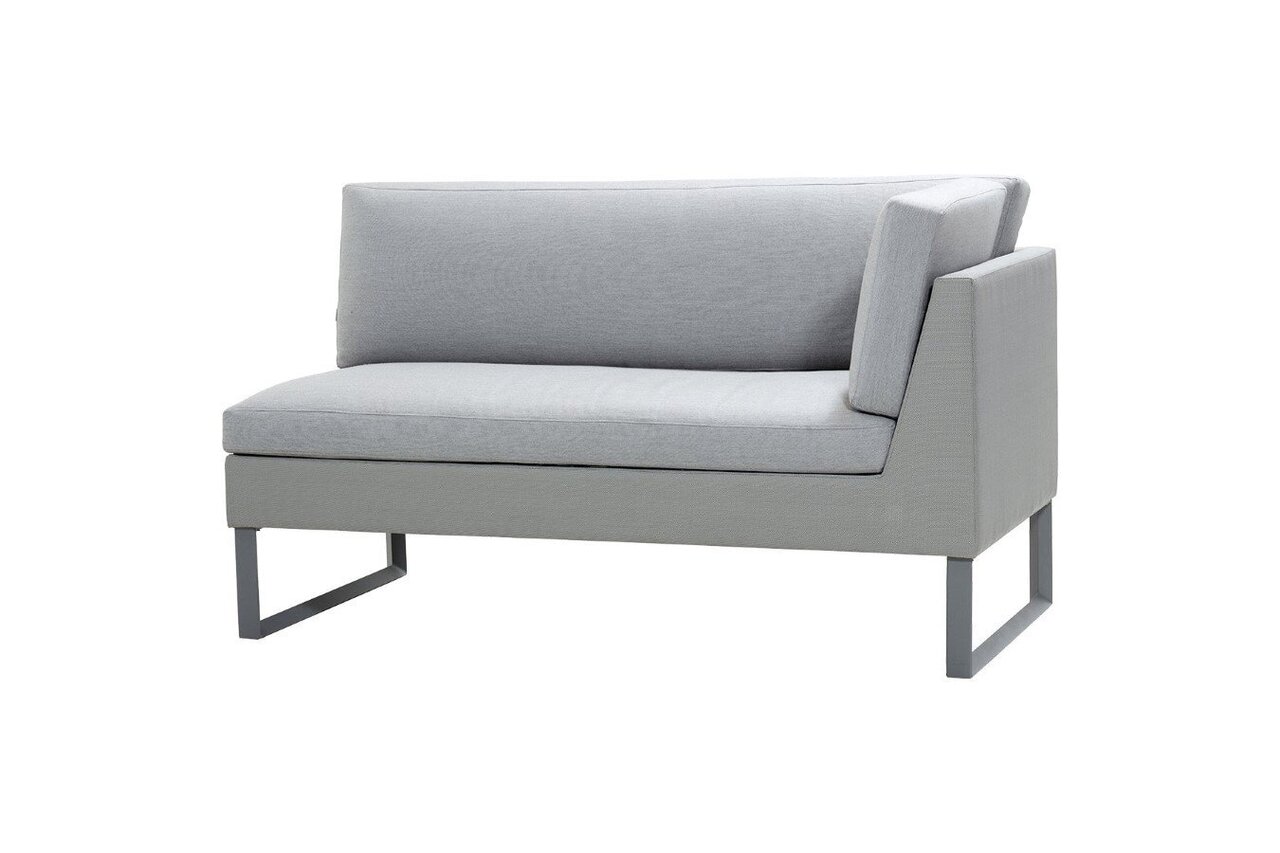 Cane-Line Flex 2 Sitzer Sofamodul Links 8563 - Cane-line Natté, Light grey