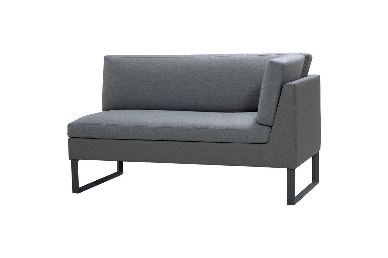 Cane-Line Flex 2 Sitzer Sofamodul Links 8563 - Cane-line Natté, Grey