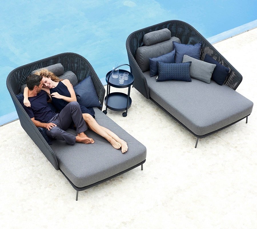 Cane-Line Mega Daybed Inkl. Grey Kissensatz 