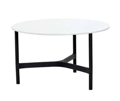 Cane-Line Twist Couchtisch, medium, Aluminium Rahmen (5011) - Lava grey, aluminium - White, Cane-line HI-Core