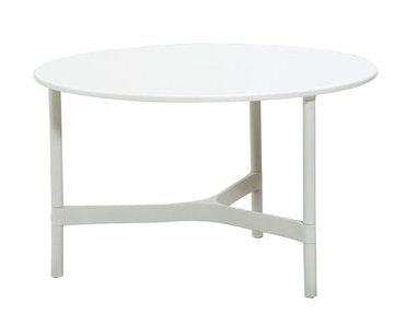 Cane-Line Twist Couchtisch, medium, Aluminium Rahmen (5011) - White, aluminium - White, Cane-line HI-Core
