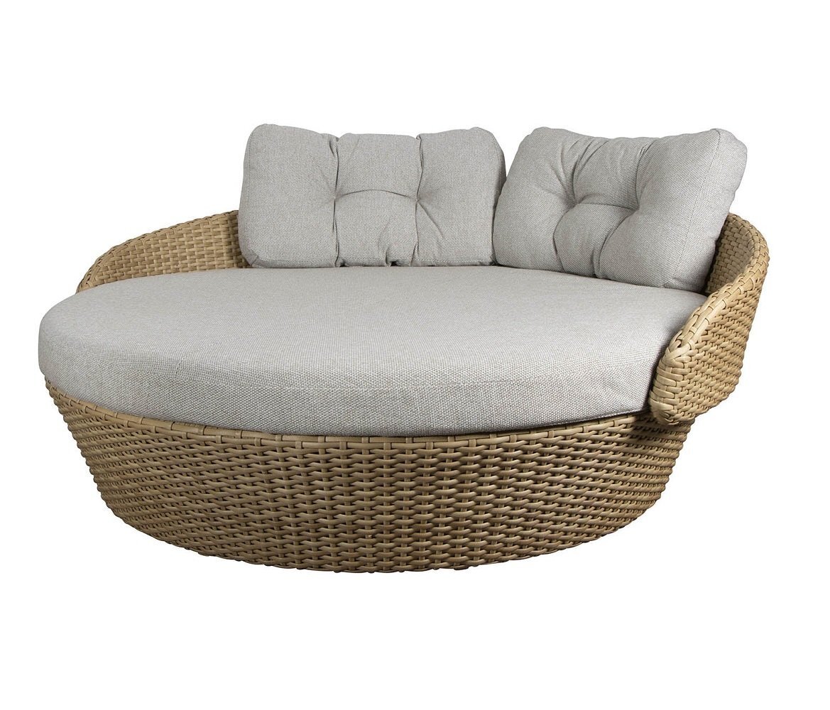 Natural Cane-Line Flat Weave & Light Brown Cane-Line Wove