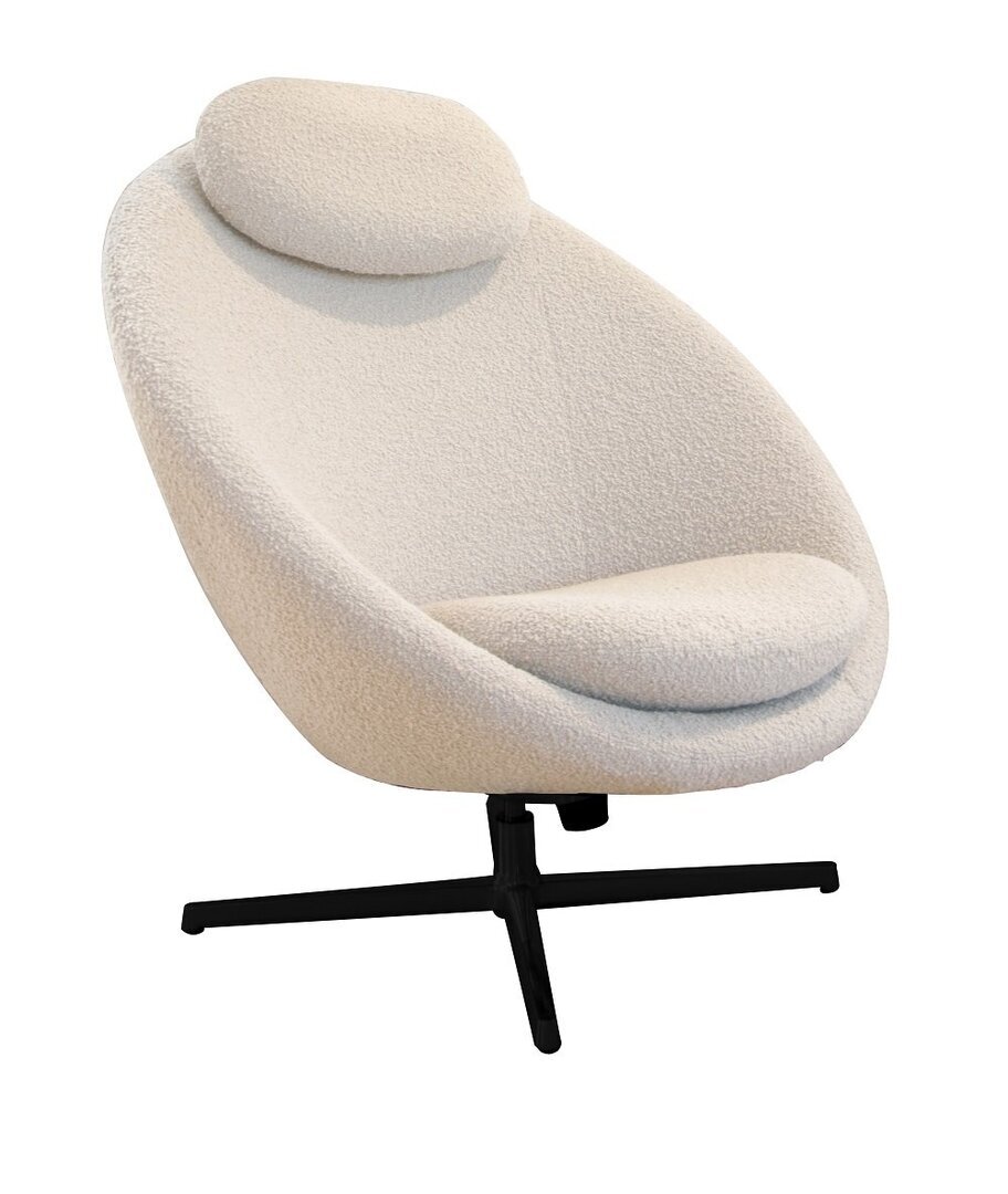 Cane-Line Pace - Indoor Loungesessel-Schwarz-Aluminium-Cane-Line-Scent-Weiß