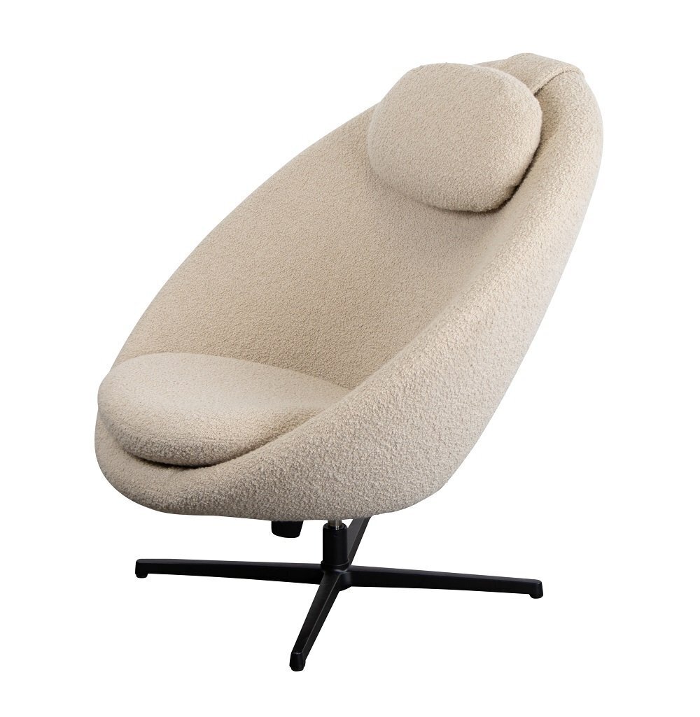 Cane-Line Pace - Indoor Loungesessel-Schwarz-Aluminium-Cane-Line-Scent-Weiß