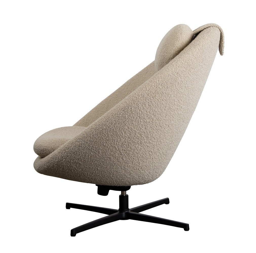 Cane-Line Pace - Indoor Loungesessel-Schwarz-Aluminium-Cane-Line-Scent-Weiß