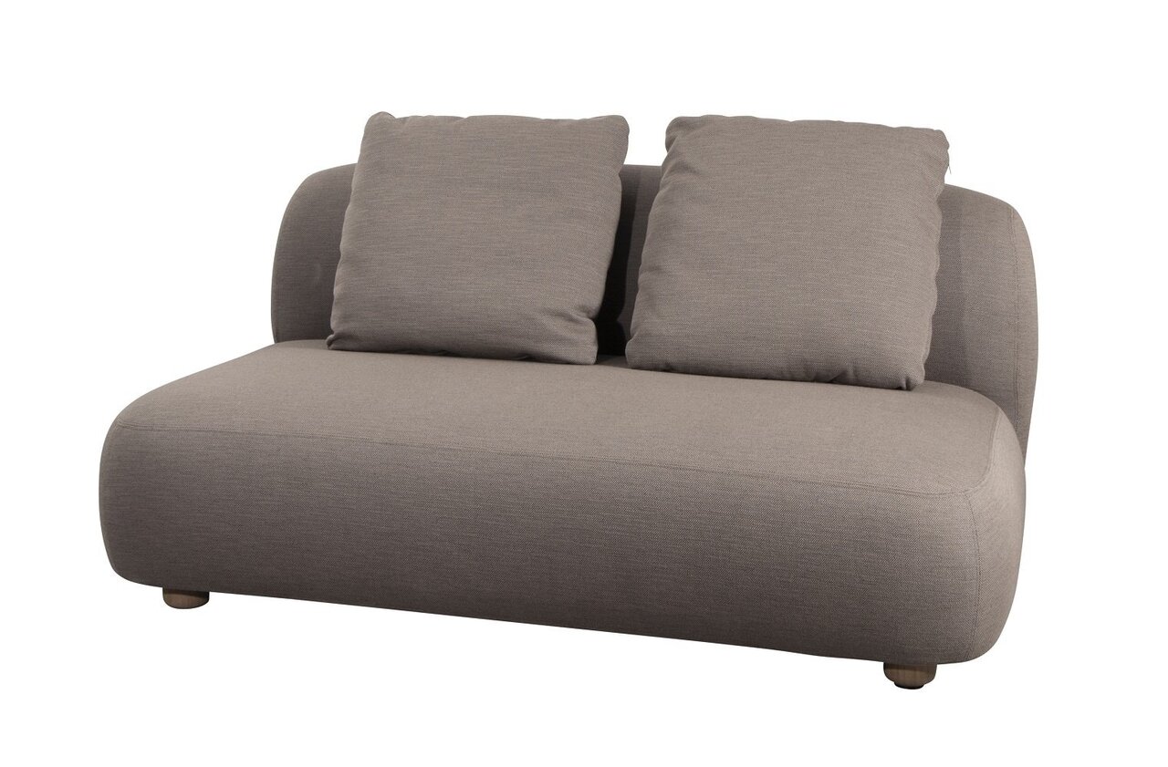 Cane-Line Capture-2-Sitzer Sofamodul-Taupe, Cane-line AirTouch w/QuickDry & Airflow system
