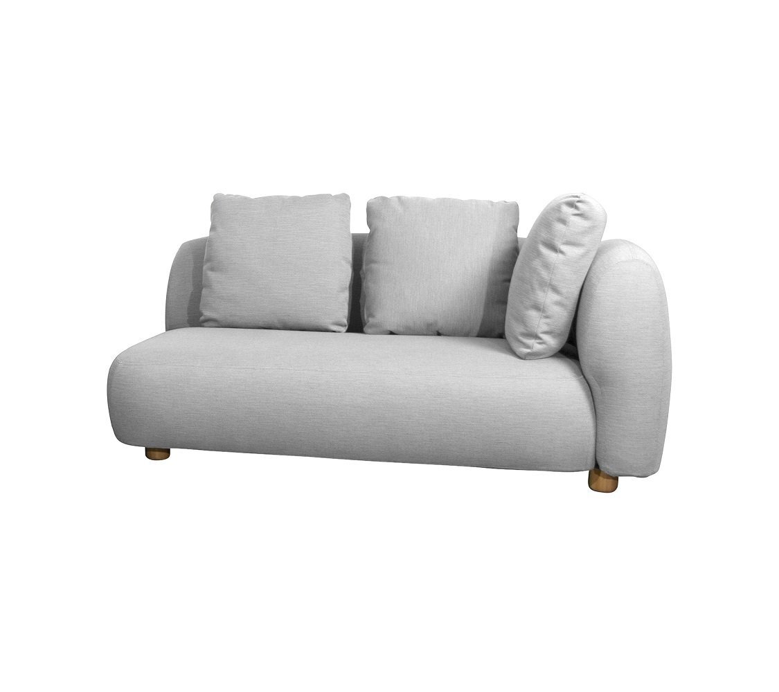 Cane-Line Capture-2-Sitzer Sofamodul Links-Light grey, Cane-line AirTouch w/QuickDry & Airflow system