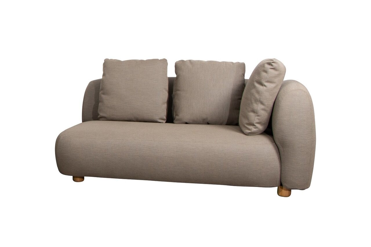 Cane-Line Capture-2-Sitzer Sofamodul Links-Taupe, Cane-line AirTouch w/QuickDry & Airflow system