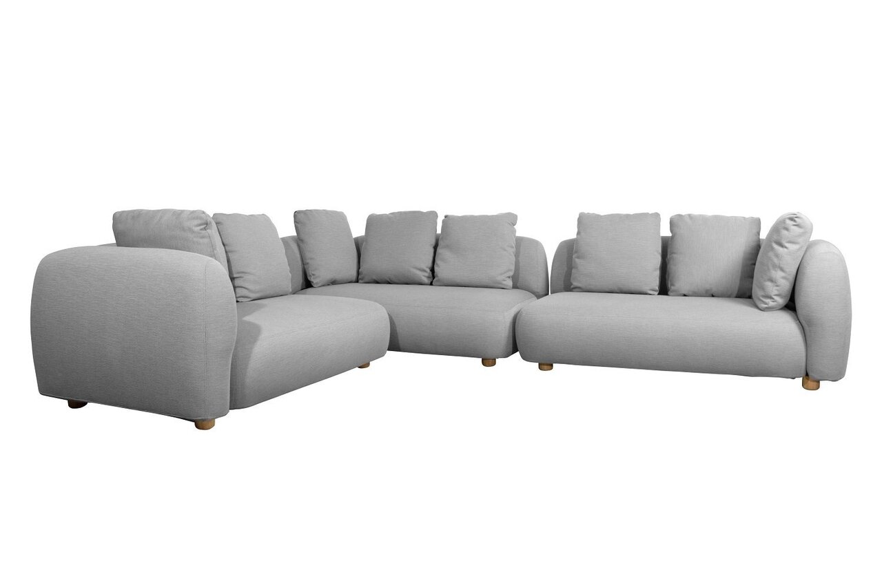 Cane-Line Capture-Ecksofa-Light grey, Cane-line AirTouch w/QuickDry & Airflow system