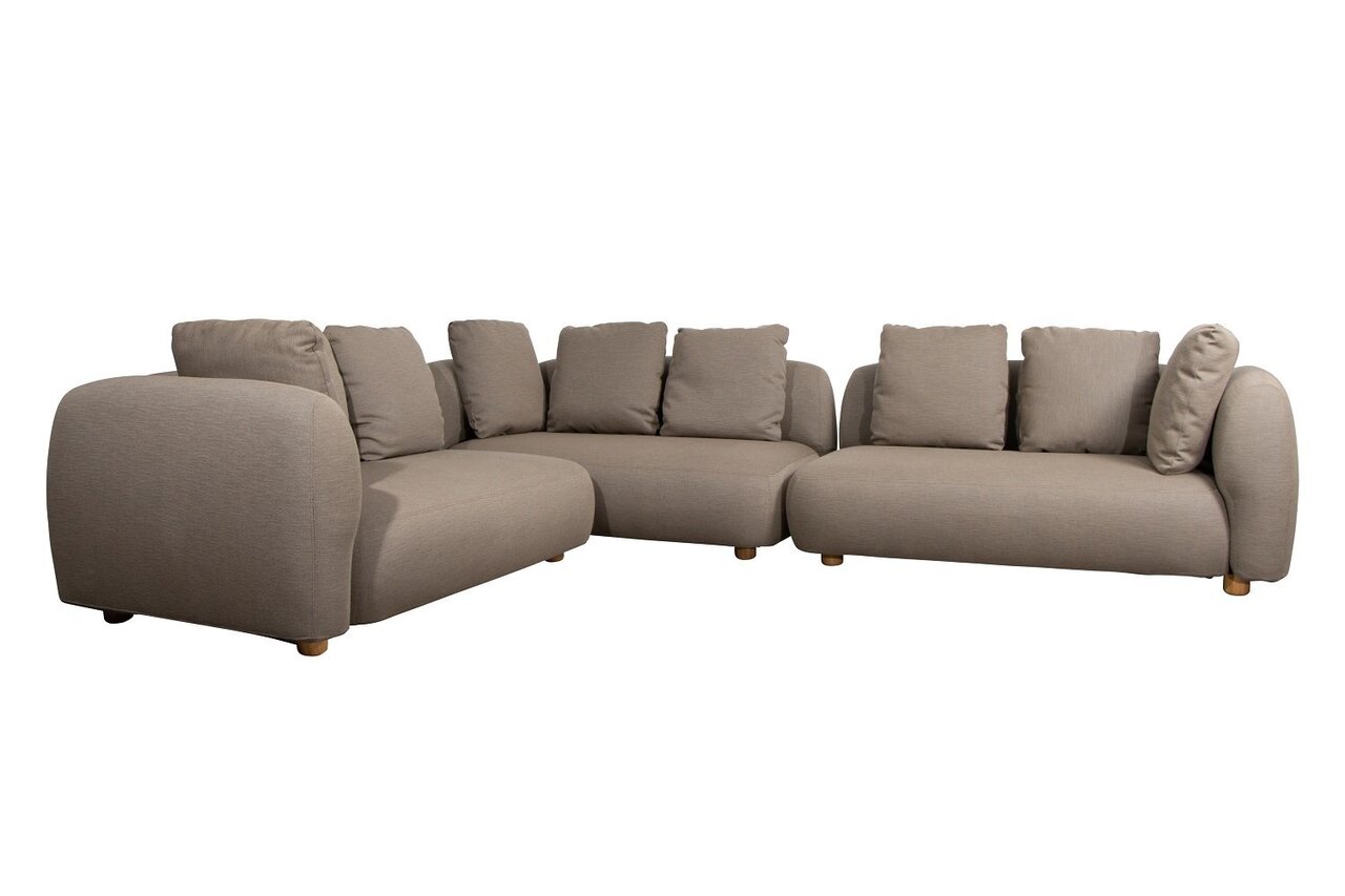 Cane-Line Capture-Ecksofa-Taupe, Cane-line AirTouch w/QuickDry & Airflow system