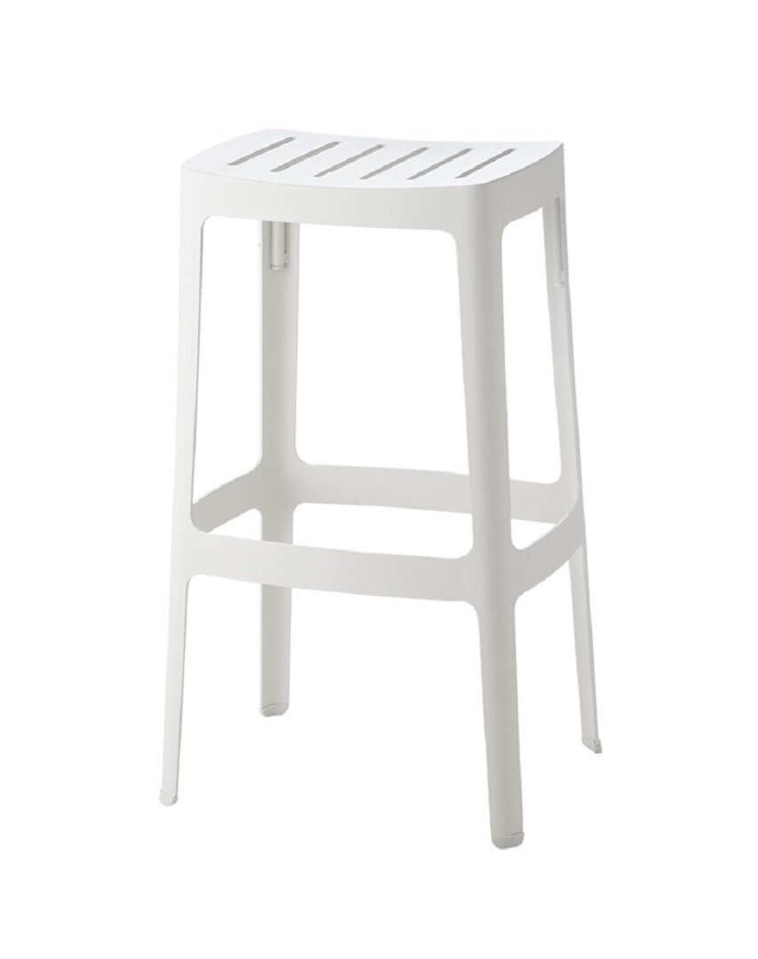 Cane-Line Cut Barhocker, hoch-Black, Aluminium-Ohne