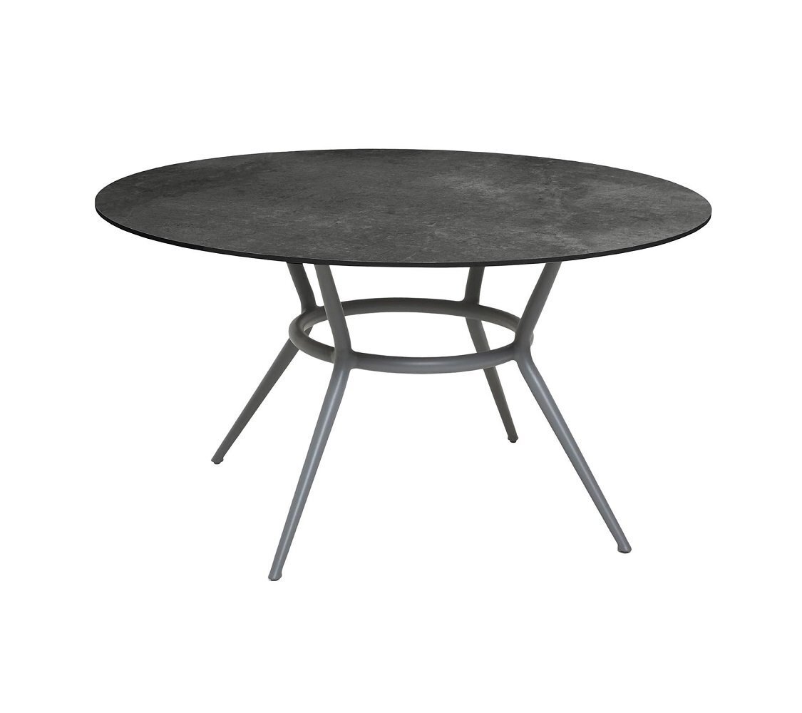 Cane-line Joy Tisch Dia. 144 cm (50202)-Light grey, aluminium-HPL, Dark grey structure