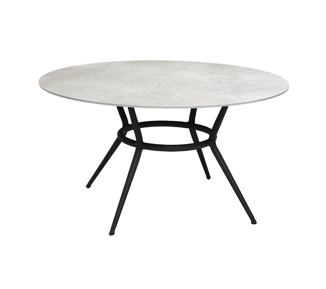Cane-line Joy Tisch Dia. 144 cm (50202)-Lava grey, aluminium-Fossil grey, ceramic