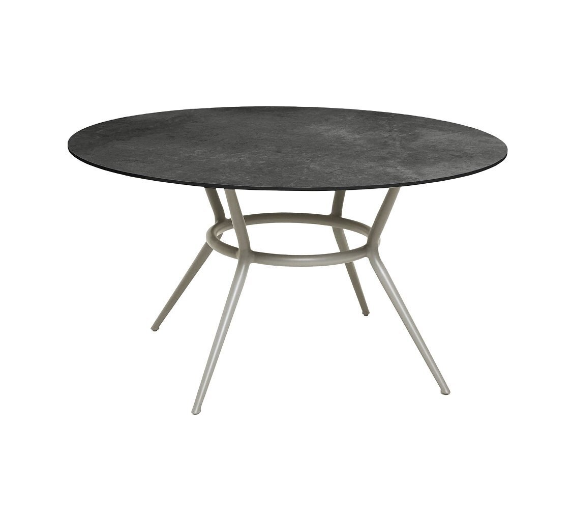 Cane-line Joy Tisch Dia. 144 cm (50202)-Taupe, aluminium-HPL, Dark grey structure