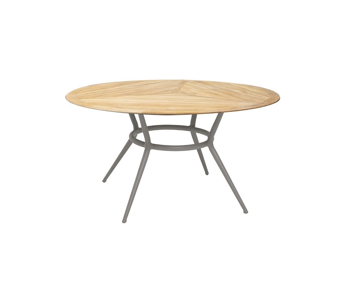 Cane-line Joy Tisch Dia. 144 cm (50202)-Taupe, aluminium-Teak