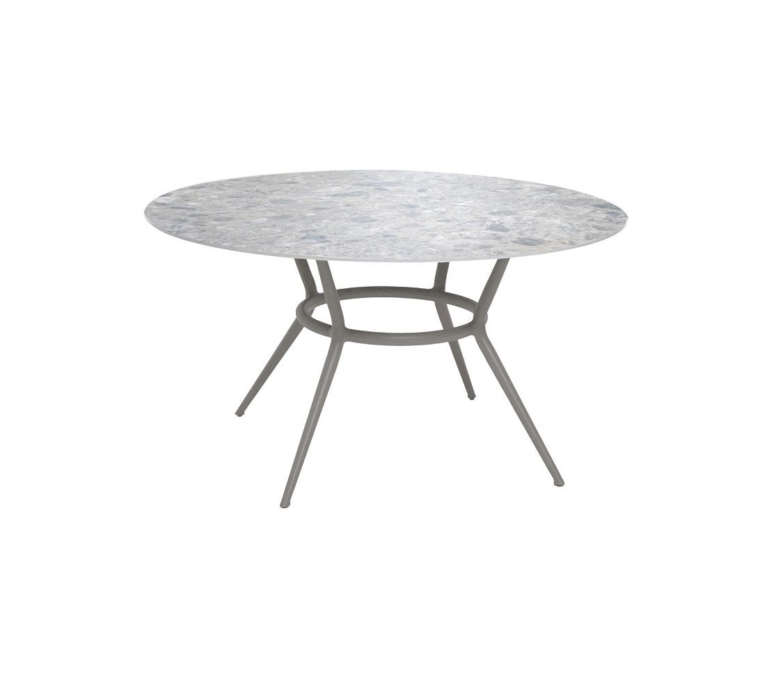 Cane-line Joy Tisch Dia. 144 cm (50202)-Taupe, aluminium-Fossil black, Multi Color