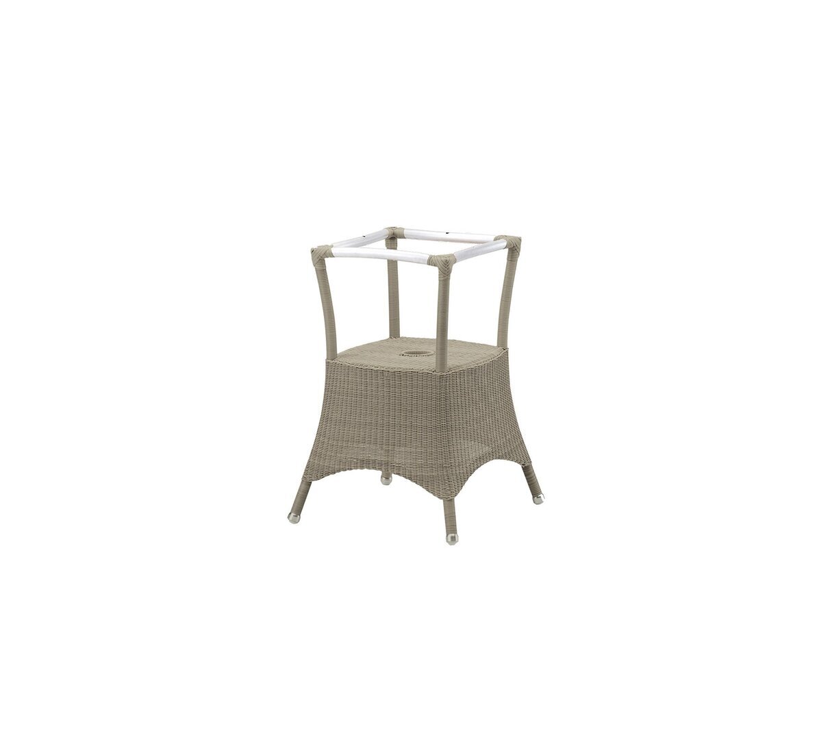 Cane-Line Lansing Esstischgestell Klein 5098-Taupe, Cane-line Weave-Ohne