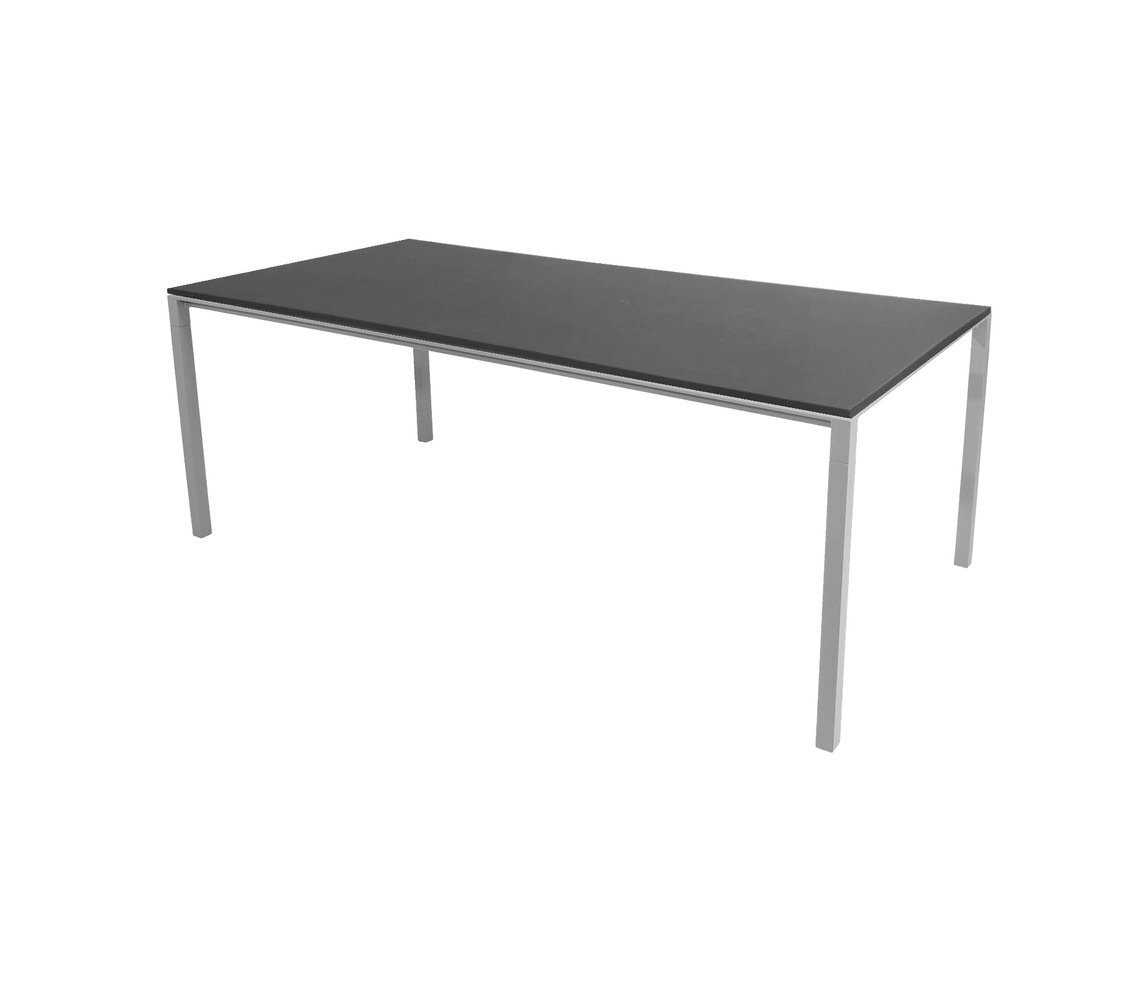 Cane-Line Pure Tisch Indoor-Light grey, aluminium-200 x 100 cm