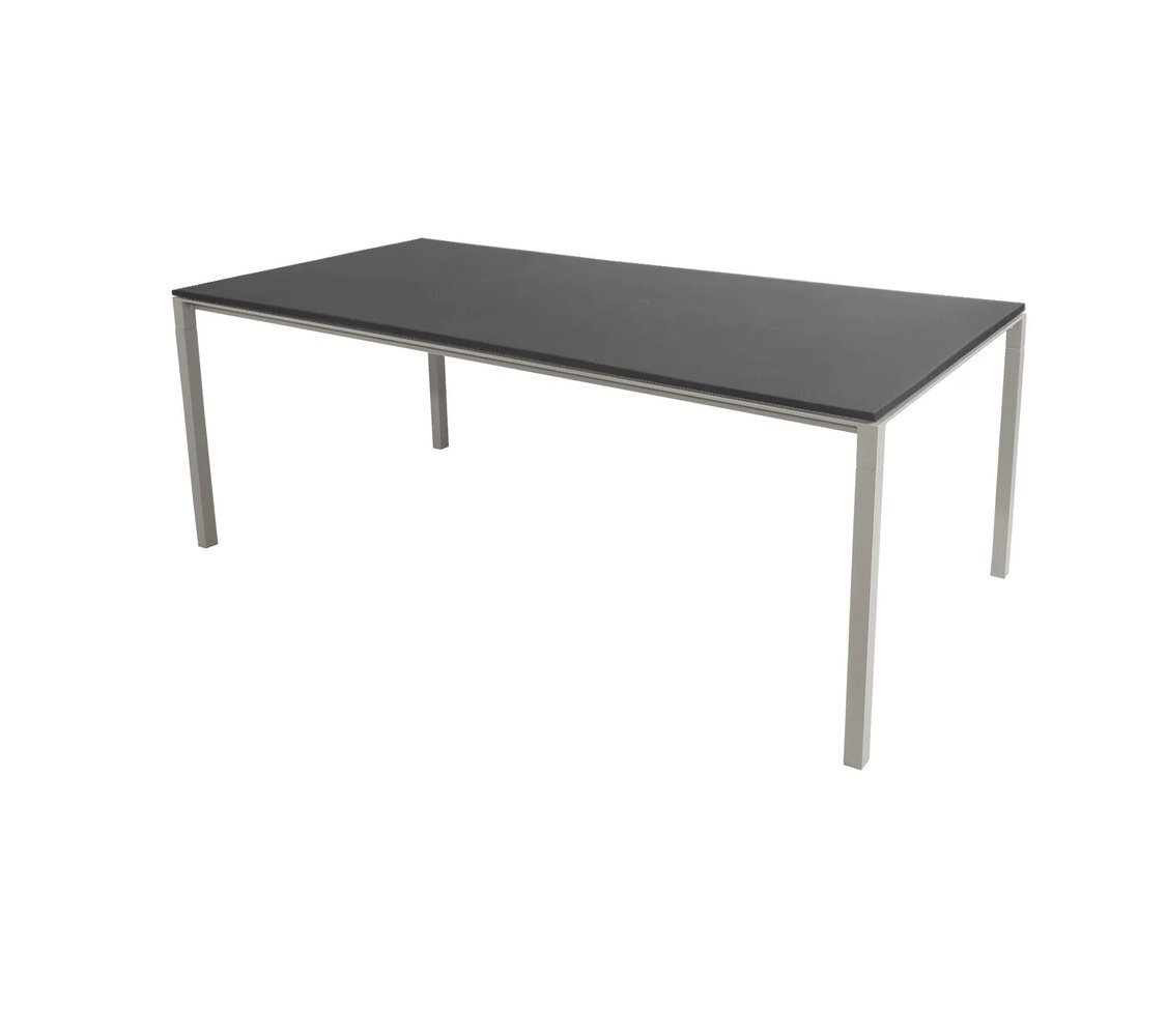 Cane-Line Pure Tisch Indoor-Taupe, aluminium-200 x 100 cm