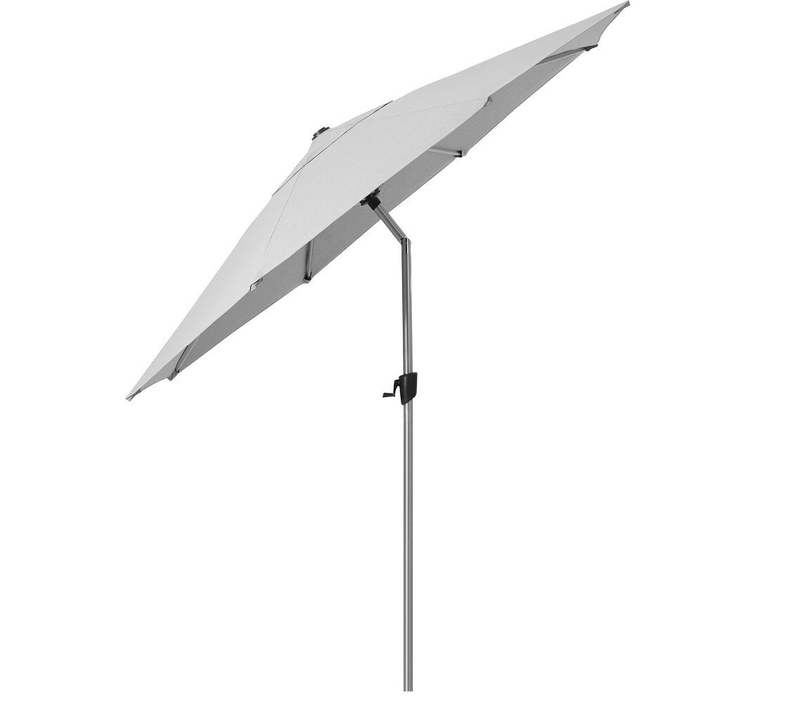 Cane-Line Sunshade Sonnenschirm Mit Tilt Funktion-Silver, mat anodized/Dusty white