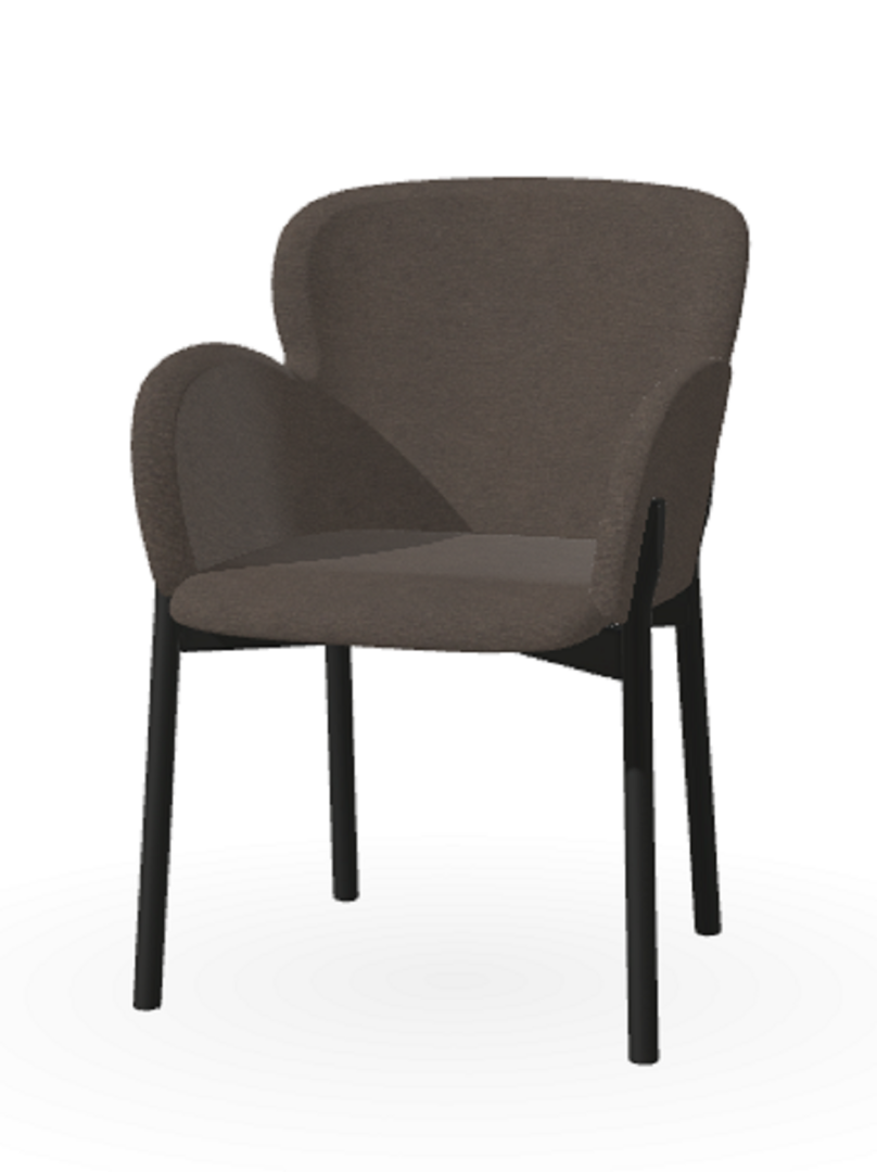 Ton Sessel Ginger 37-B123 black grain-Lerma 847