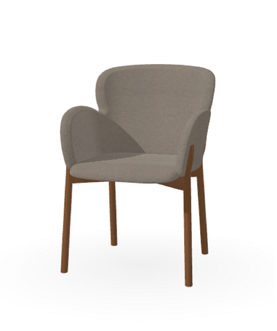 Ton Lounge-Sessel Merano-B114 nougat-Lerma 801