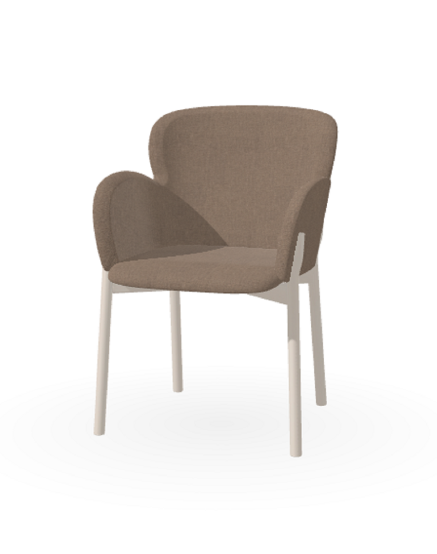 Ton Lounge-Sessel Merano-B276 White Powder-Luciana 750