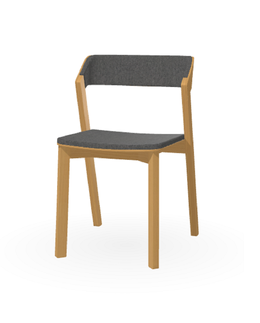 Ton Stuhl Merano mit Polsterung-Natural-Luciana 838