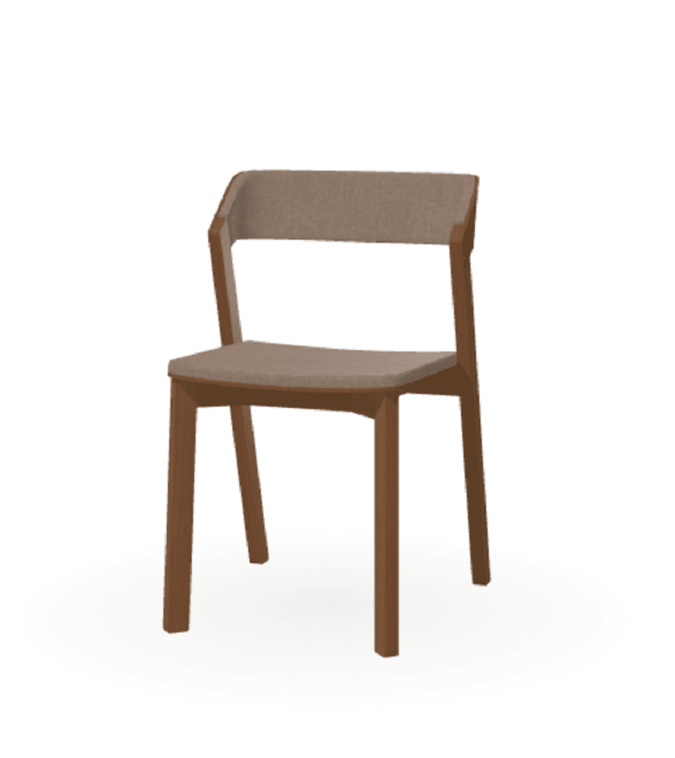 Ton Stuhl Merano mit Polsterung-B114 nougat-Luciana 750