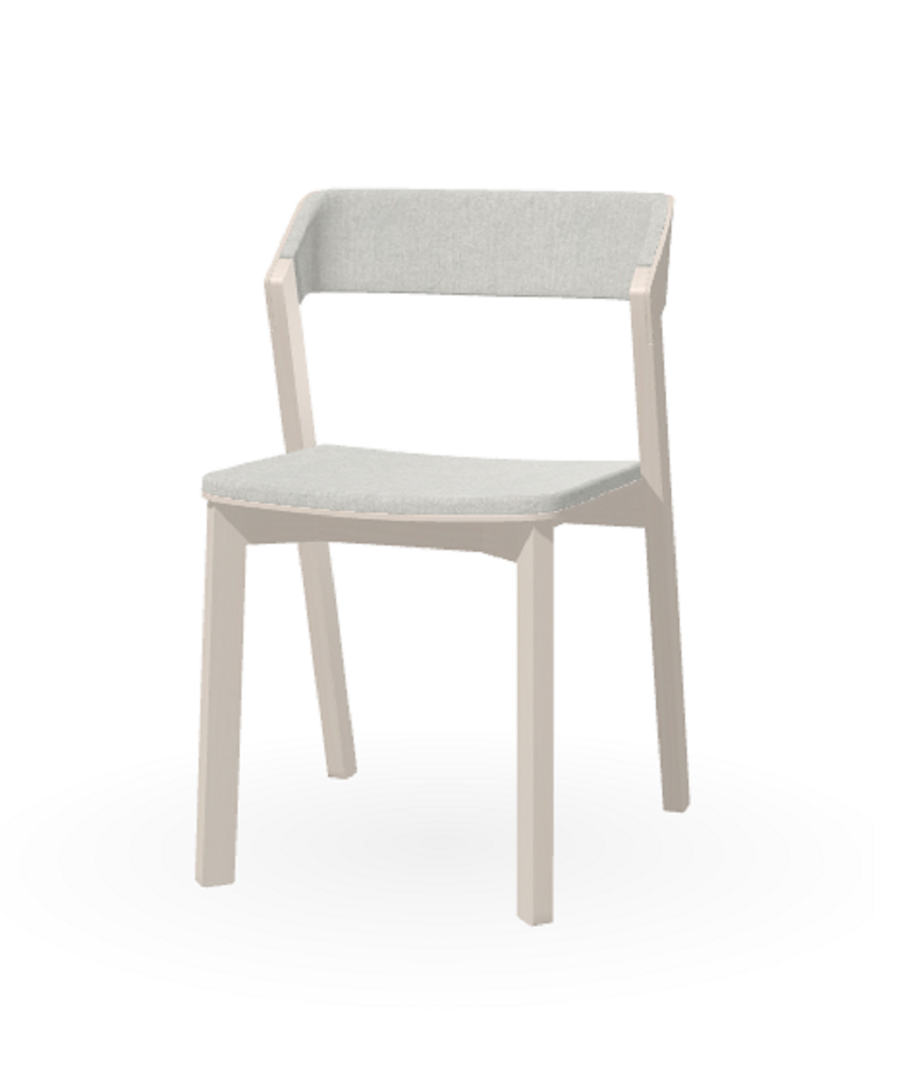 Ton Stuhl Merano mit Polsterung-White Powder (B276)-Luciana 801