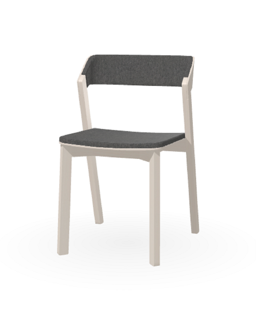 Ton Stuhl Merano mit Polsterung-White Powder (B276)-Luciana 838
