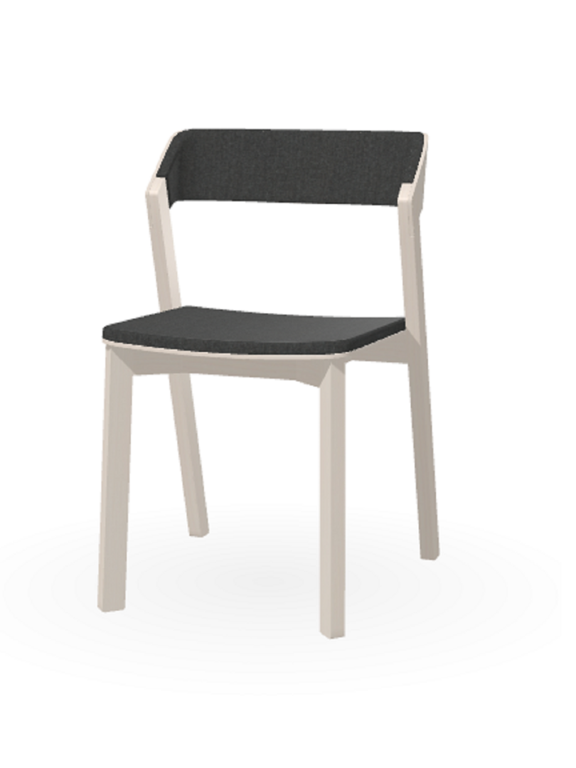 Ton Stuhl Merano mit Polsterung-White Powder (B276)-Luciana 881