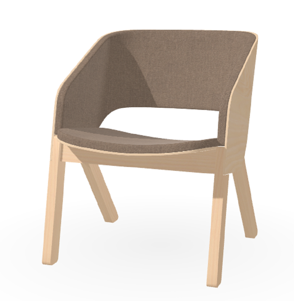 Ton Lounge-Sessel Merano-Natural-Luciana 750