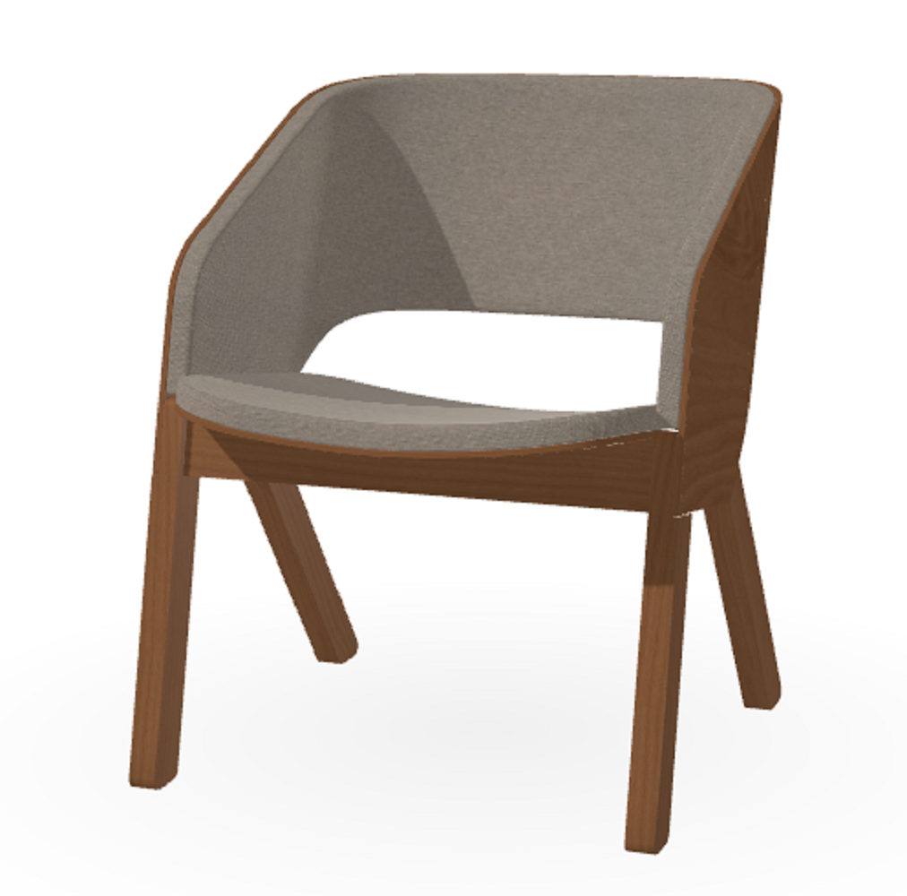 Ton Lounge-Sessel Merano-B114 nougat-Lerma 818