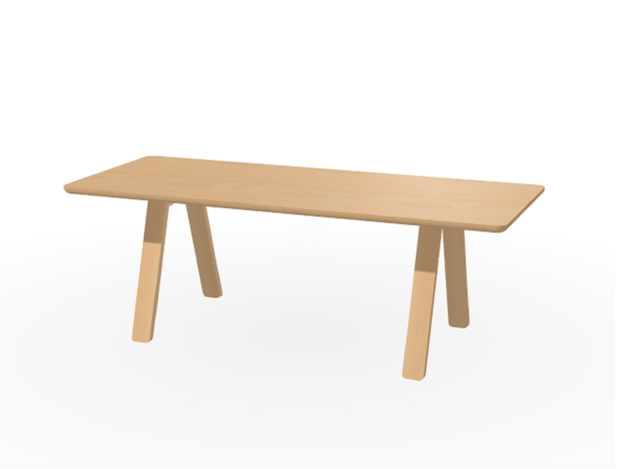 Ton Tisch Stelvio-Natural-90 x 220 cm