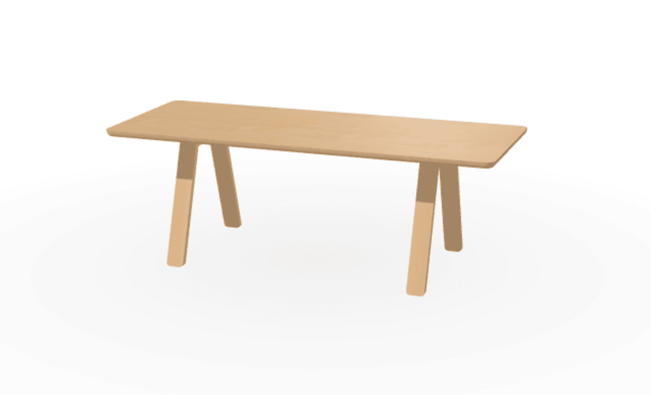 Ton Tisch Stelvio Natural 120×350cm