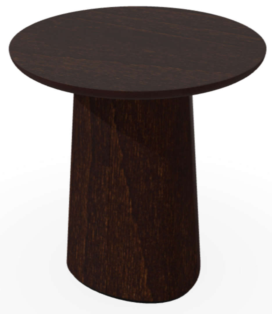 Ton p.o.v. coffee table 473 - Beistelltisch - B112 Dark Chocolate - B112 Dark Chocolate - Niedrige Gerundete Kante