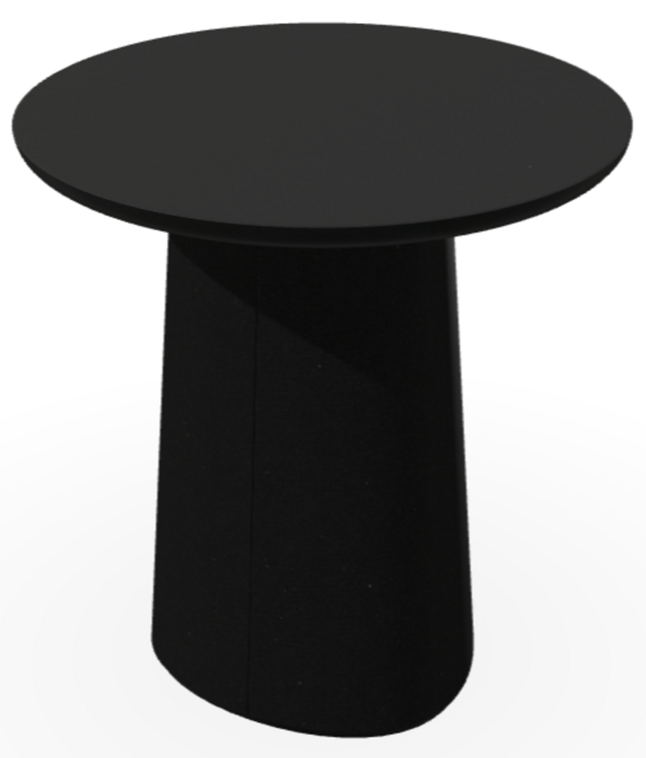 Ton p.o.v. coffee table 473 - Beistelltisch - B123 Black Grain - B123 Black Grain - Niedrige Gerundete Kante