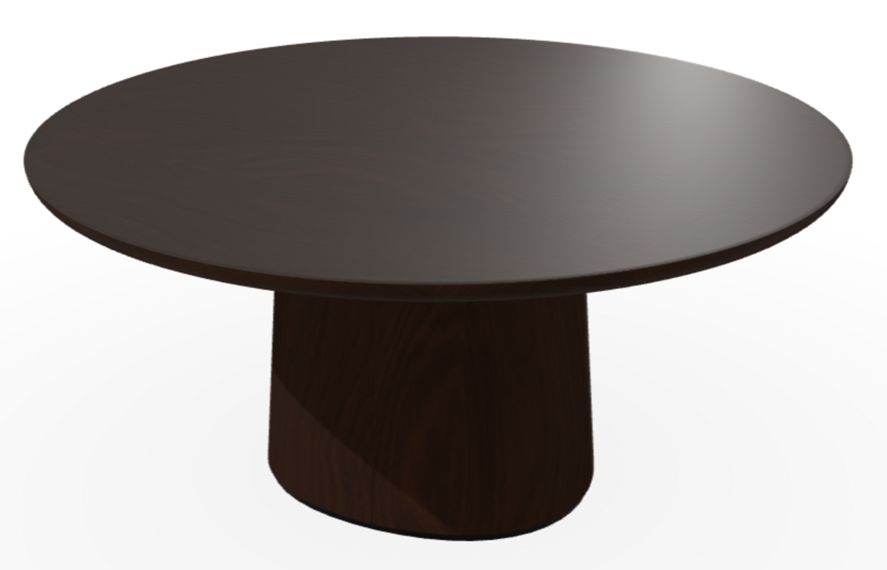 Ton p.o.v. coffee table 474 - Couchtisch - B105 Dark Wenge-B105 Dark Wenge-Niedrige Gerundete Kante